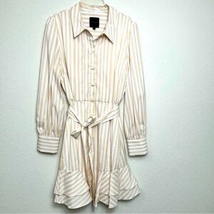 Alex Marie Button Down Long Sleeve Dress Size 14